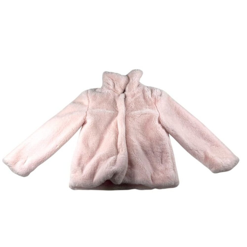 Girl's C&C California Pink Fuzzy Coat Size 12